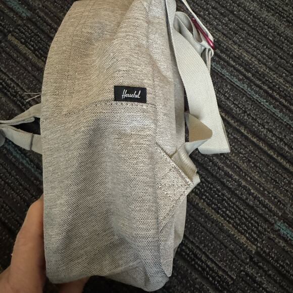 HERSCHEL SUPPLY CO. Small Grey Backpack Mini School Lunch Bag Pouch - Picture 3 of 7